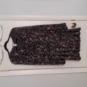 Black floral dress